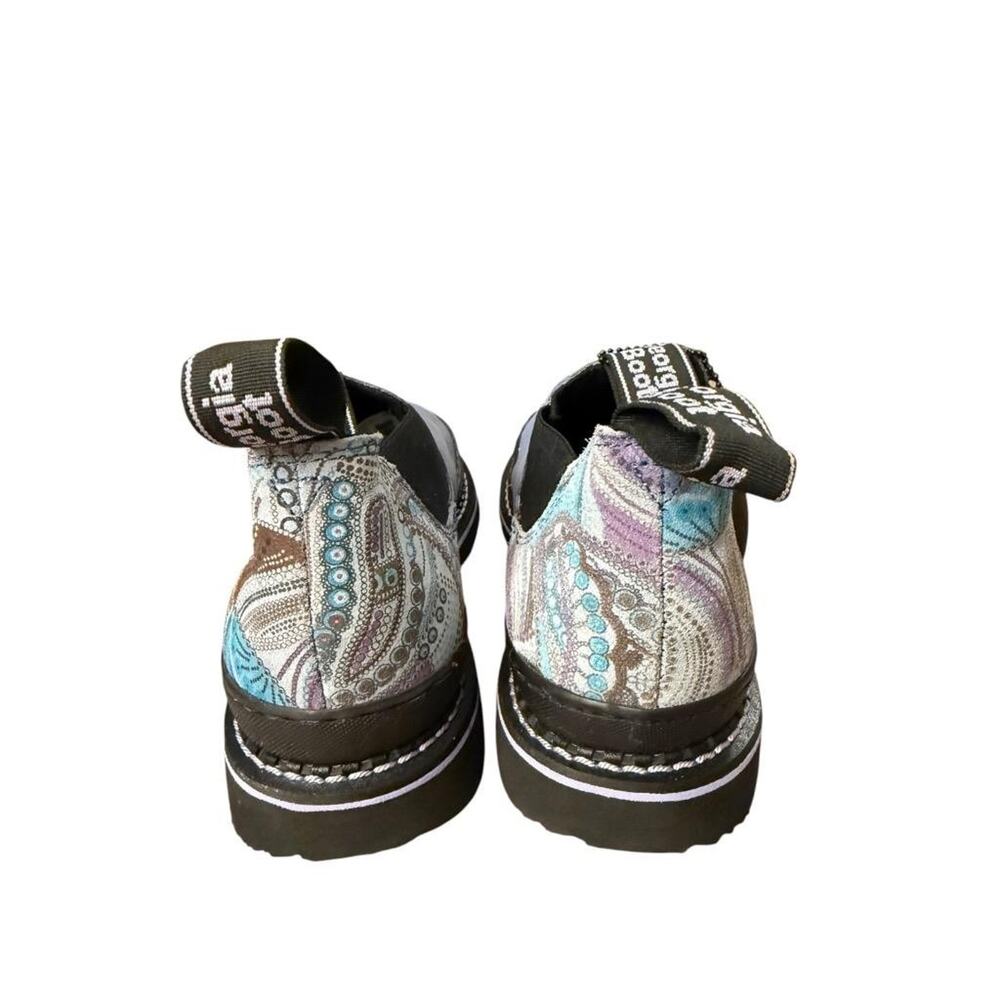 Georgia Giants Romeo Boho Chelsea Boot Blue Paisley Leather NEW Women size 9.5 - Picture 4 of 5